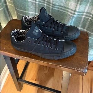 Converse Madison black with Animal Print Interior